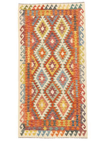  Kilim Afgán Old Style Szőnyeg 105X207 Narancssárga/Piros Carpetvista