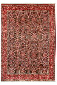  Bidjar With Silk Rug 197X289 Persian Wool Dark Red/Brown