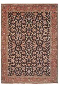  Persian Bidjar With Silk Rug 176X248 Brown/Black