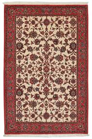  Persian Bidjar With Silk Rug 113X171 Dark Red/Black (Wool, Persia/Iran)