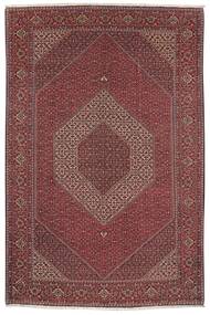  Bidjar With Silk Rug 202X303 Persian Wool Dark Red/Black