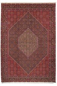  Bidjar With Silk Rug 208X298 Persian Wool Dark Red/Black