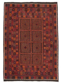  Oriental Kilim Maimane Rug 207X303 Dark Red/Black Wool, Afghanistan Carpetvista