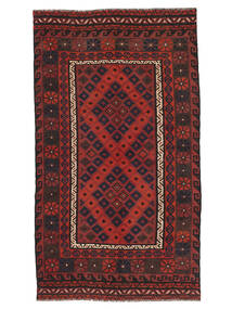  Oriental Kilim Maimane Rug 140X246 Black/Dark Red Wool, Afghanistan Carpetvista