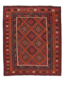 Kilim Maimane Rug 213X246 Dark Red/Black Wool, Afghanistan Carpetvista