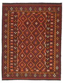  Kilim Maimane Rug 204X261 Wool Black/Dark Red Carpetvista