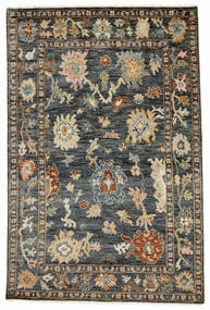  Oriental Oushak Indo Rug 163X240 Black/Brown Wool, India