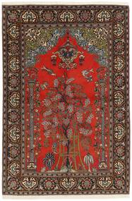  139X210 Keshan Rug Black/Dark Red Persia/Iran