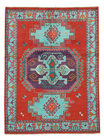  149X197 Medallion Small Kazak Fine Rug Wool, Carpetvista