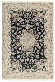  140X207 Nain 6La Sherkat Farsh Rug Black/Beige Persia/Iran