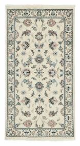 Nain 9La Rug 70X135 Green/Yellow Wool, Persia/Iran