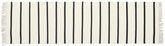 Dhurrie Stripe Rug - White / Black