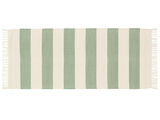 Cotton stripe Alfombra - Verde menta