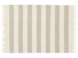 Cotton stripe Tapete - Cinzento / Branco pérola