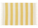 Cotton stripe Tapis - Jaune