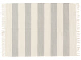 면화 stripe 러그 - 회색 / 회색