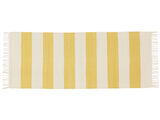 Cotton stripe Szőnyeg - Sárga