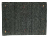 Gabbeh Loom Frame Tapete - Cinza escuro / Verde