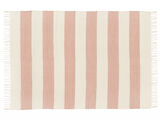 Cotton stripe Rug - Pink