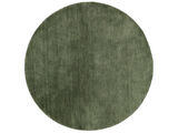 Handloom Teppich - Waldgrün