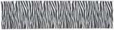 Zebra 絨毯 - ブラック
