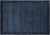Handloom Frame Tæppe - Mørkeblå