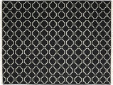London 絨毯 - ブラック / オフホワイト