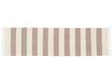 コットン stripe 絨毯 - 茶色