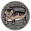 Cool Cat Rug - Grey / Terracotta