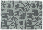 Africa Handtufted 絨毯 - グレー / ブルー