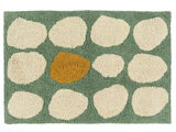 Thalassa koupelnový koberec - Zelená / Přírodní bílá