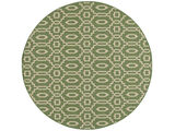 Zellige Rug - Green / Beige