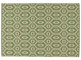 Zellige Rug - Green / Beige