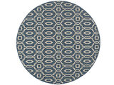 Zellige Rug - Blue / Beige