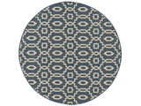 Zellige Rug - Blue / Beige