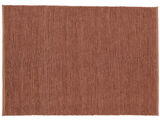 Jute Ribbed Alfombra - Rojo cobre