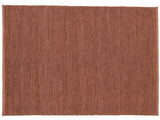 Jute Ribbed Rug - Copper red
