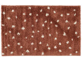 Polly Rug - Rust red / Off white