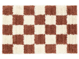 Chessie Rug - Rust red / Off white