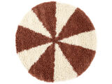 Merry Rug - Rust red / Off white