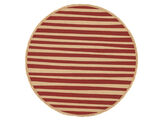 Ribbons Rug - Beige / Red