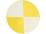 Sandro Block bath mat - Yellow / Off white