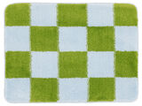 Luca Chess bath mat - Light green / Light blue