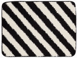 Bianca Stripe bath mat - Black / Off white