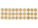 Romboz Jute Rug - Light brown / Natural white