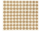 Romboz Jute Rug - Light brown / Natural white