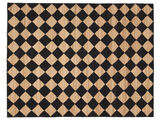 Romboz Jute Rug - Light brown / Black