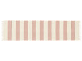 Cotton stripe Teppe - Rosa