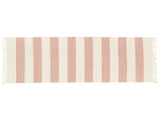 Cotton stripe Tapis - Rose
