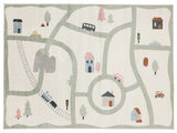 Road map Rug - White / Multicolor